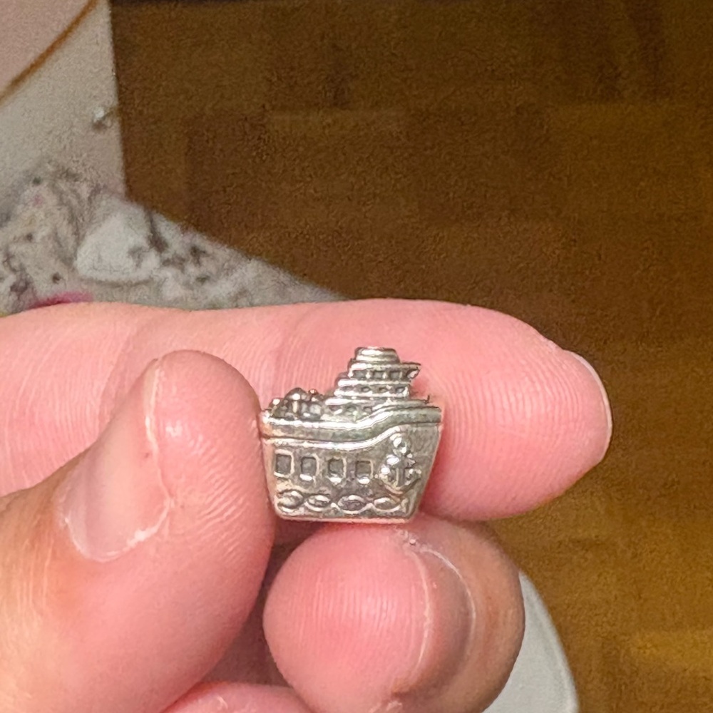Pandora Silver Ship Charm retired